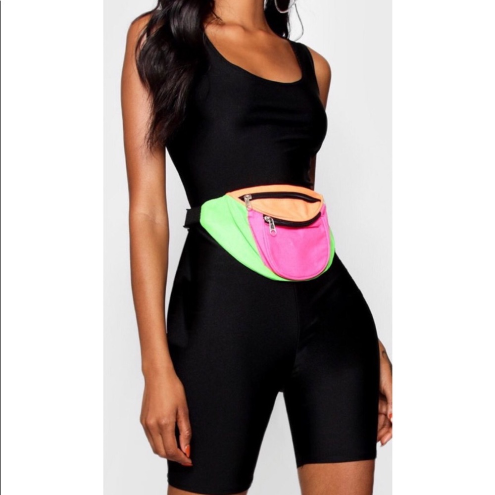 Cropped Shine Unitard in Black